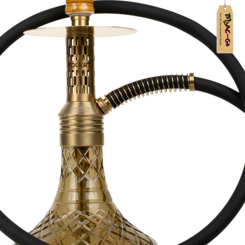 Foggit Dark Knight Hookah - Compact Bronze Premium Design