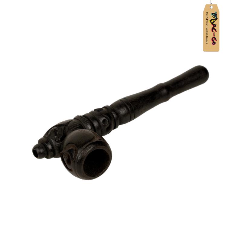 Wooden Smoking Pipe 10 cm + Filter Screens + Cleaning Brush Combo