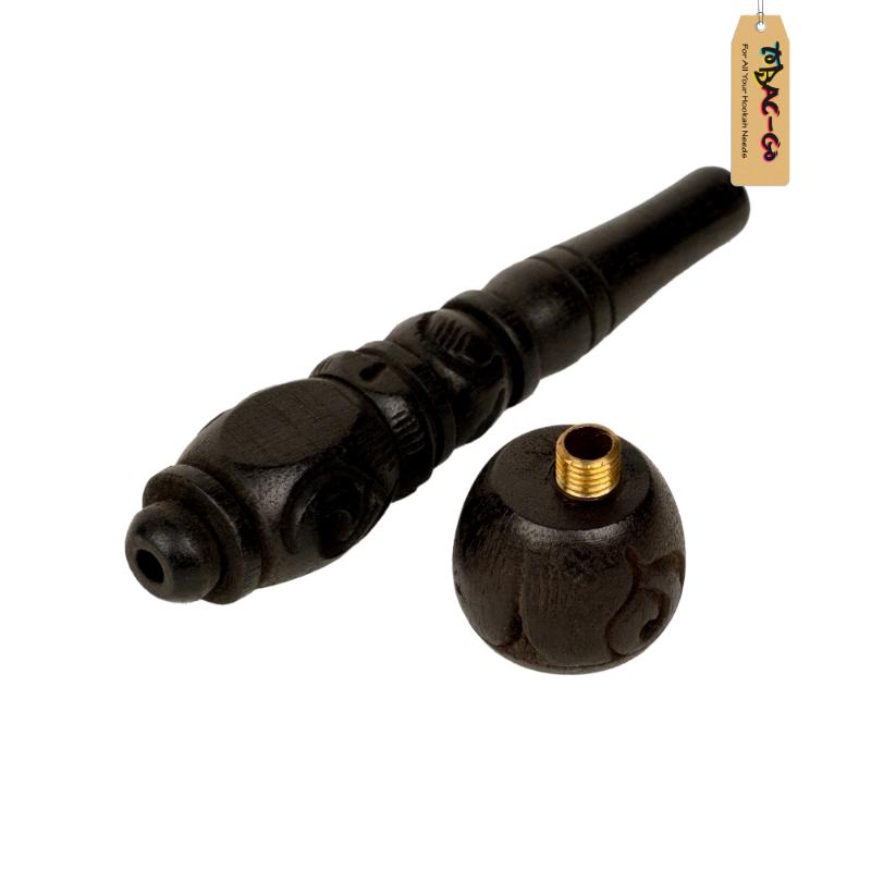 Wooden Smoking Pipe 16 cm + Filter Screens + Cleaning Brush Combo