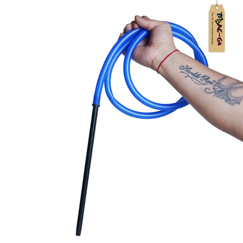 Silicon Pipe & Handle Blue
