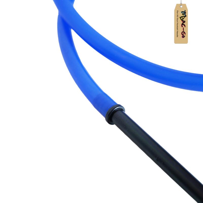 Silicon Pipe & Handle Blue