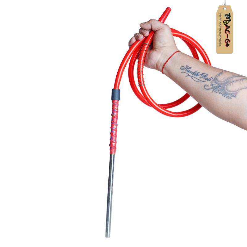 Silicon Pipe & Handle Red