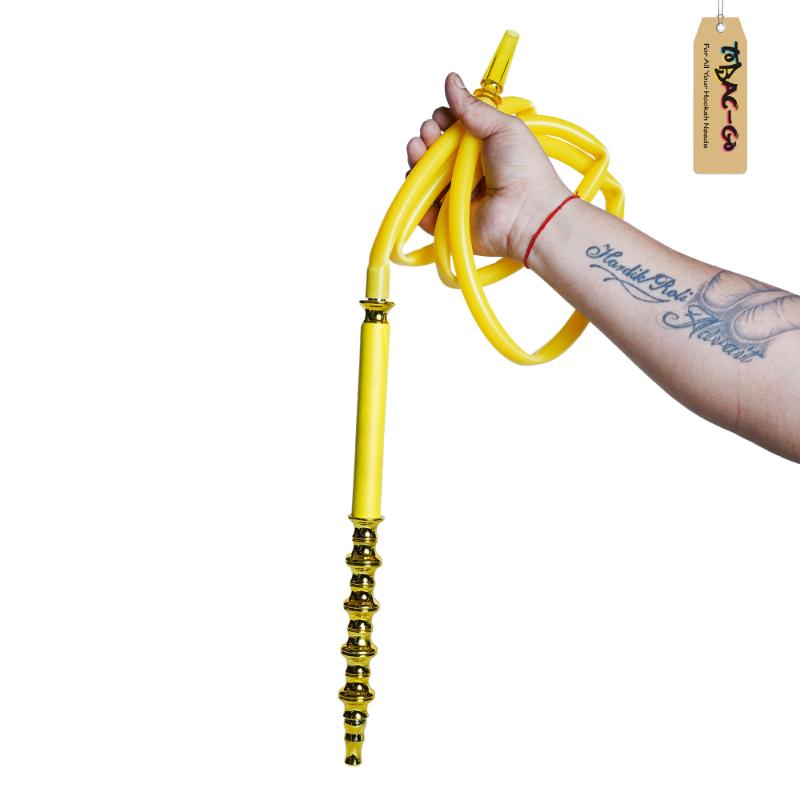 Silicon Pipe & Handle Yellow and Gold