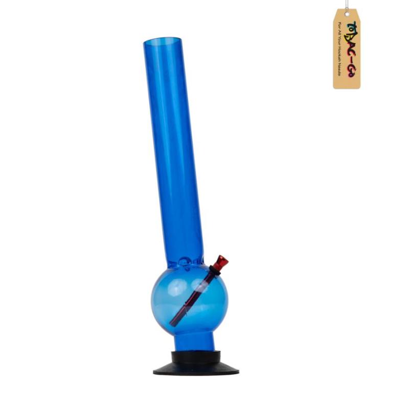 Round ball Acrylic Bong 10 Inches-Blue