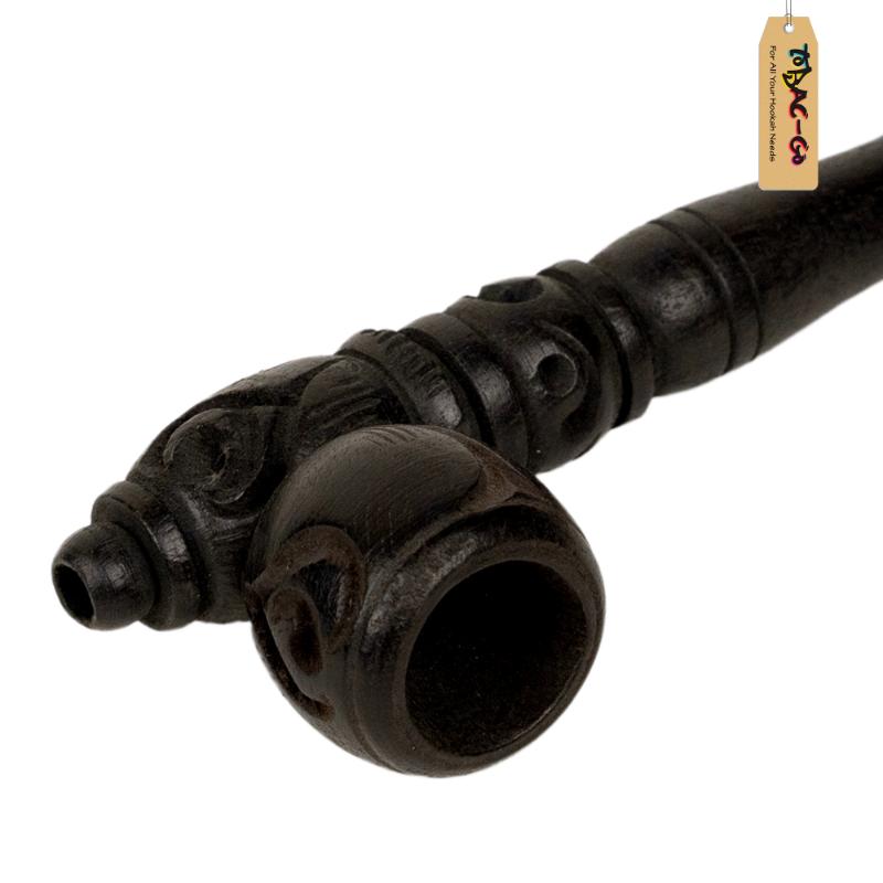 Wooden Smoking Pipe 13 cm-Black