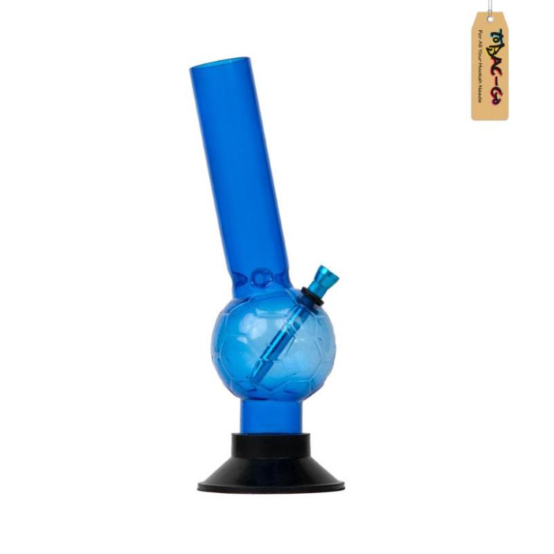 Football Acrylic Bong 10 Inches-Blue