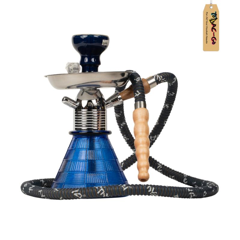 Mya Petite Hookah Blue- The Original 8 Inch Premium Hookah