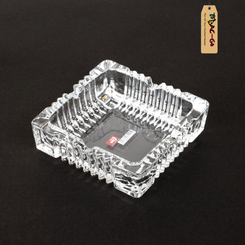 Deli Glassware Ashtray 5 Inches-Crystal