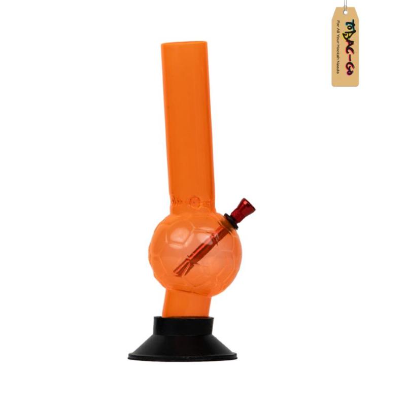 Football Acrylic Bong 10 Inches-Orange