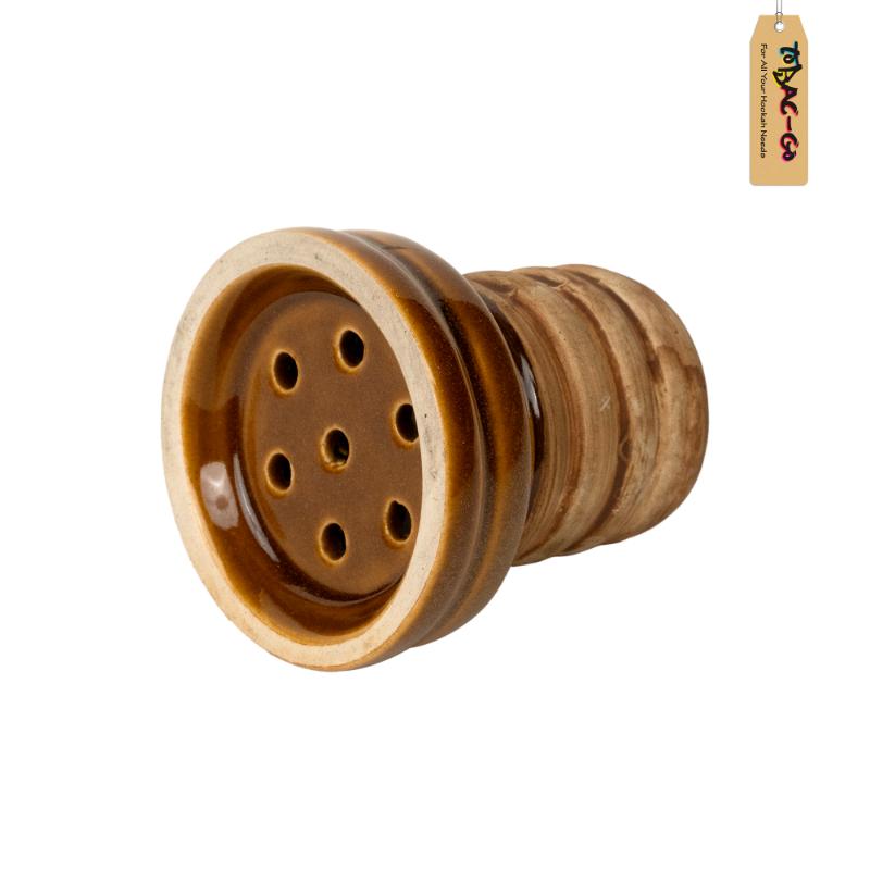 Ceramic Chillum-Brown