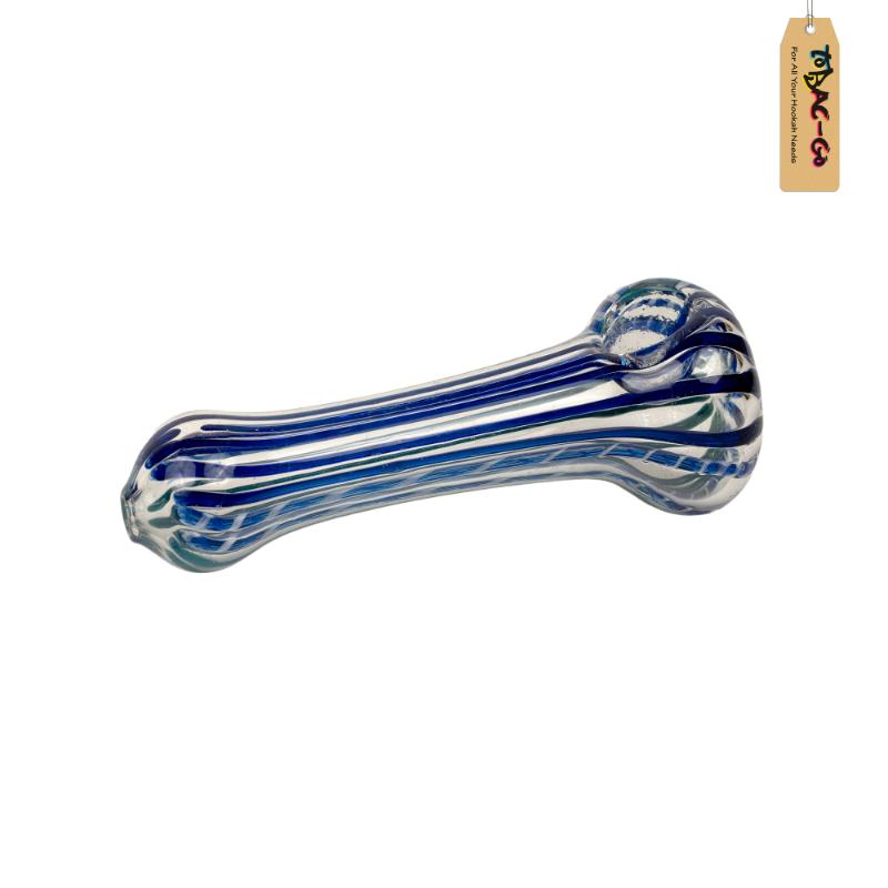 Smoking Glass Pipe Blue