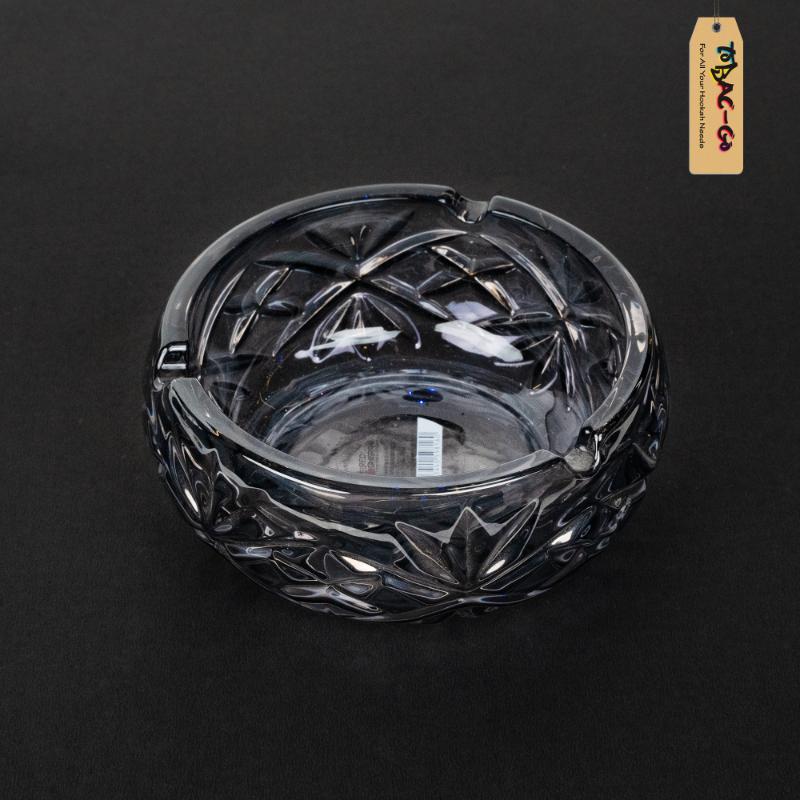 Red Cherry Glass Ashtray 5 Inches-Dark Shade