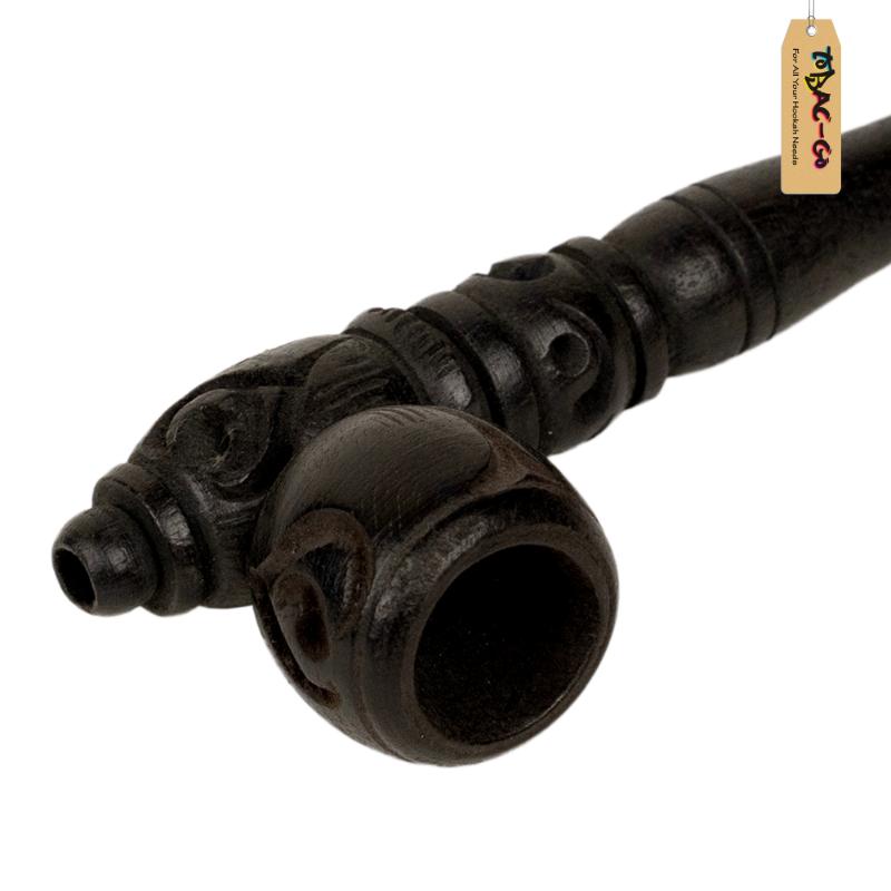 Wooden Smoking Pipe 10 cm-Black