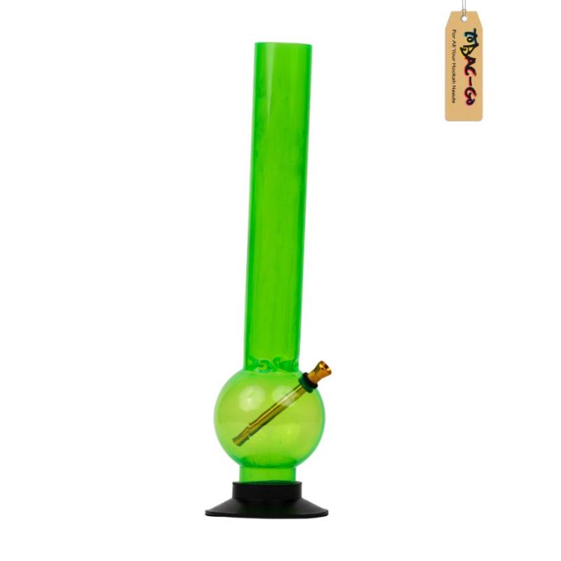 Round ball Acrylic Bong 10 Inches-Green