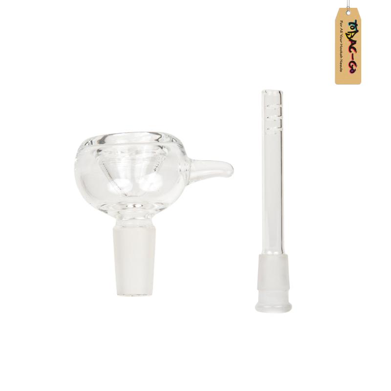 Two Piece Glass Shooter-White