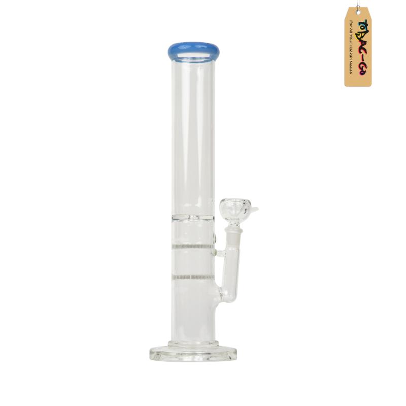 Double Honeycomb Percolator Clear 16 Inches-Clear