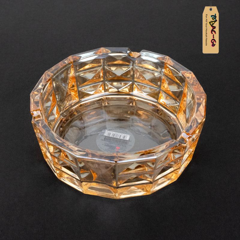 Red Cherry Somerville Solid Color Ashtray 6 Inches-Gold