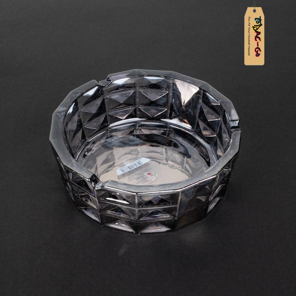 Red Cherry Somerville Solid Color Ashtray 6 Inches-Black