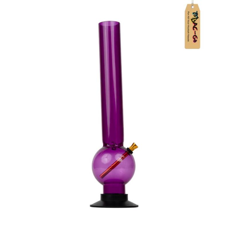 Round ball Acrylic Bong 10 Inches-purple