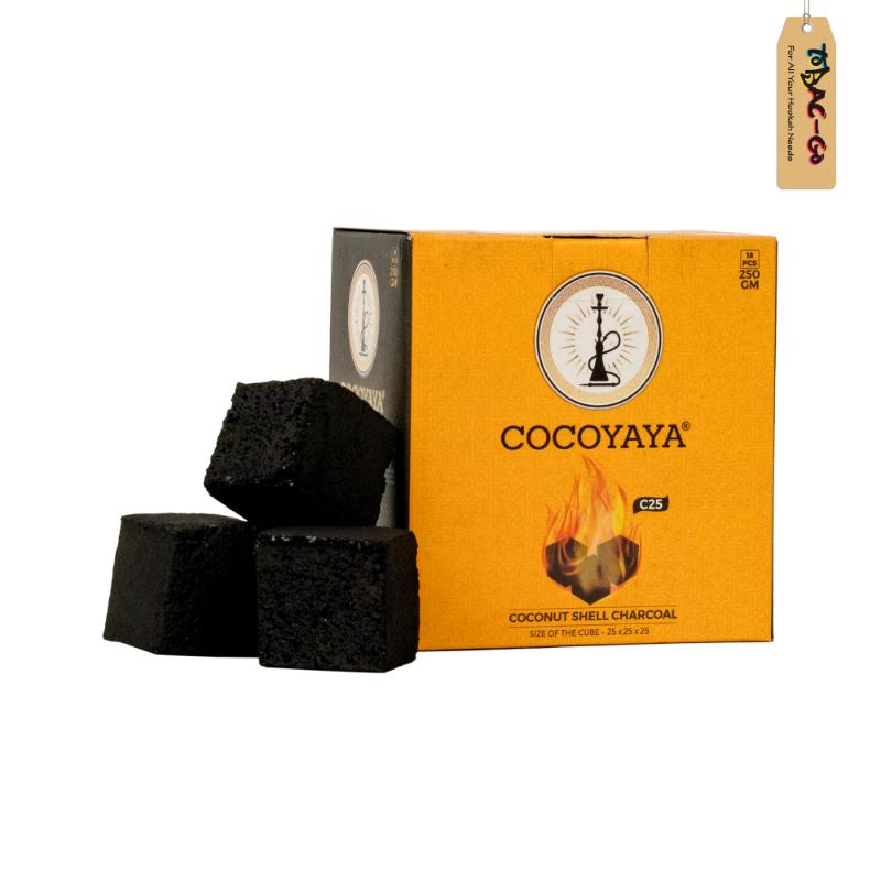 Cocoyaya Coconut Charcoal 250 g-Black